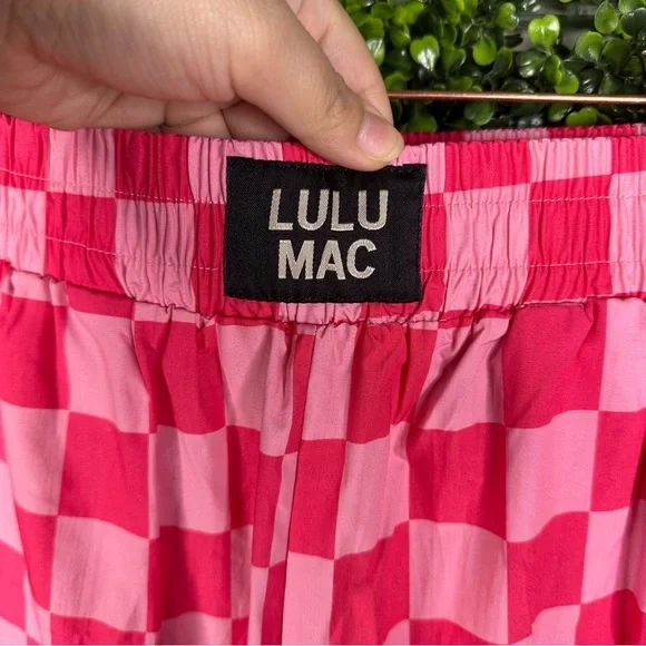 Nwt woman’s Pink Checkered straight leg pants - Picture 5 of 9